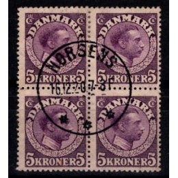 1918-20 - Danmark  - AFA 110a - Frimærke - Stemplet.